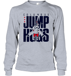 Columbus Jump Hugs Long Sleeve T-Shirt - kambletee