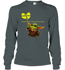 Star Wars Baby Yoda holding Wu Tang Long Sleeve T-Shirt - kambletee
