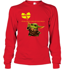 Star Wars Baby Yoda holding Wu Tang Long Sleeve T-Shirt - kambletee