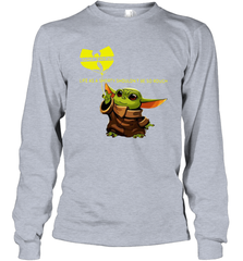 Star Wars Baby Yoda holding Wu Tang Long Sleeve T-Shirt - kambletee