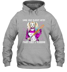Harley Quinn Fight Like A Warrior Cancers Awareness Hoodie - kambletee