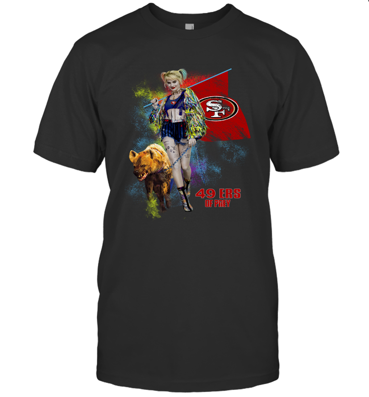 Harley Quinn San Francisco 49ers Of Prey Men's T-Shirt - kambletee