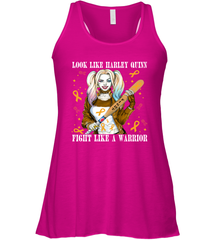 Harley Quinn Fight Like A Warrior Appendix Cancer Awareness Racerback Tank - kambletee