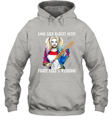 Harley Quinn Fight Like A Warrior Cervical Cancer Awareness Hoodie - kambletee