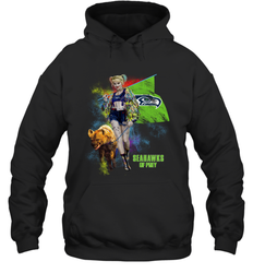 Harley Quinn Seattle Seahawks Of Prey Hoodie - kambletee