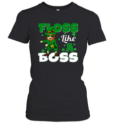 St Patrick's day Leprechaun floss like a boss Women's T-Shirt - kambletee