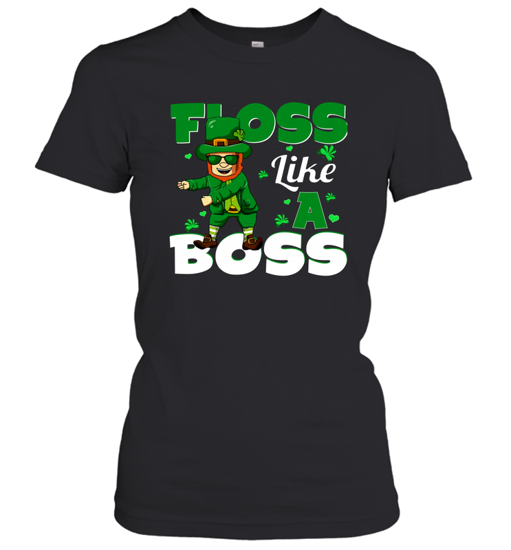 St Patrick's day Leprechaun floss like a boss Women's T-Shirt - kambletee