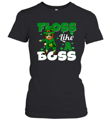 St Patrick's day Leprechaun floss like a boss Women's T-Shirt - kambletee