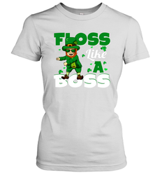 St Patrick's day Leprechaun floss like a boss Women's T-Shirt - kambletee
