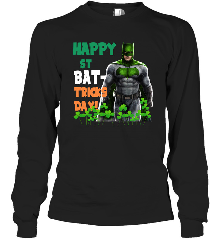 Batman Happy St Bat Tricks Day Long Sleeve T-Shirt - kambletee