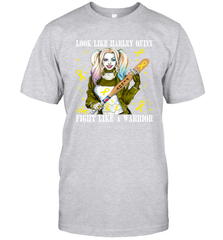 Harley Quinn Fight Like A Warrior Bone Cancer Awareness Men's T-Shirt - kambletee