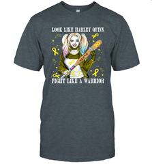 Harley Quinn Fight Like A Warrior Bone Cancer Awareness Men's T-Shirt - kambletee