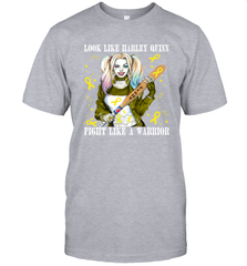 Harley Quinn Fight Like A Warrior Bone Cancer Awareness Men's T-Shirt - kambletee