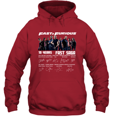 Fast and Furious 19 years Fast Saga signature Hoodie - kambletee