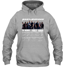 Fast and Furious 19 years Fast Saga signature Hoodie - kambletee