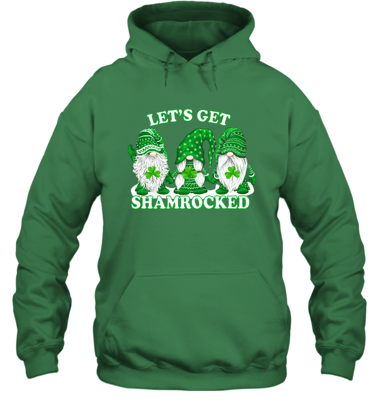 Gnomes let's get shamrocked St. Patrick's day Hoodie - kambletee