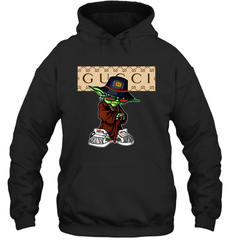 Star Wars Yoda wear a hat Gucci Hoodie - kambletee